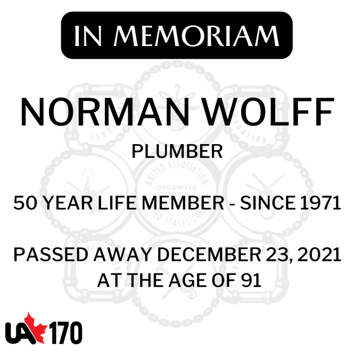 In Memoriam – Norman Wolff