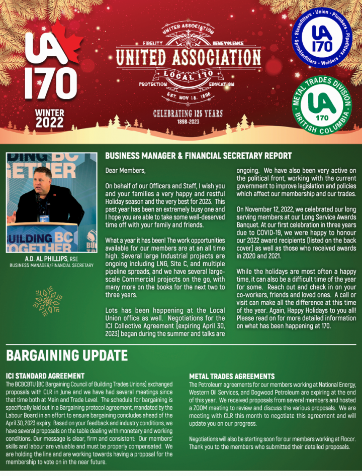 Winter 2022 Newsletter – Happy Holidays