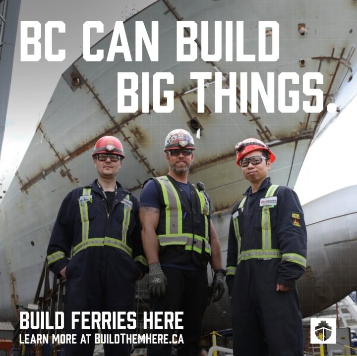 UA 170 joins powerful coalition demanding BC Ferries be built in BC